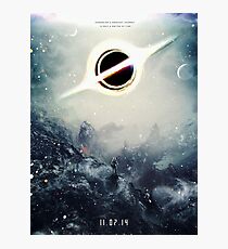 Black Hole Fictional Teaser Movie Poster Design Photographic Print