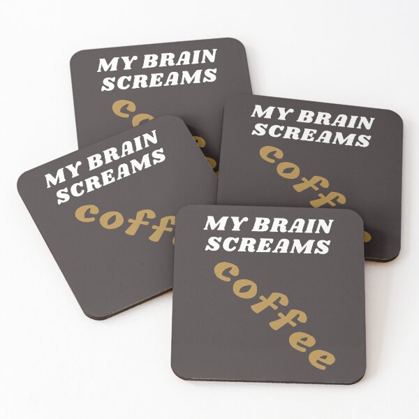 Item preview, My. brain scream coffee tees designed and sold by Shevonda Thomas.