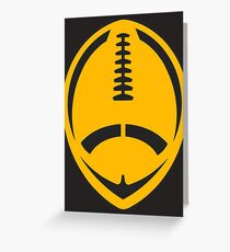 Gold Vector Football Greeting Card
