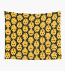 Gold Vector Football Wall Tapestry