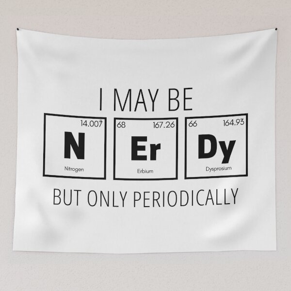 Item preview, I may be nerdy but only periodically- Black Font designed and sold by Vaishnavi Deo.