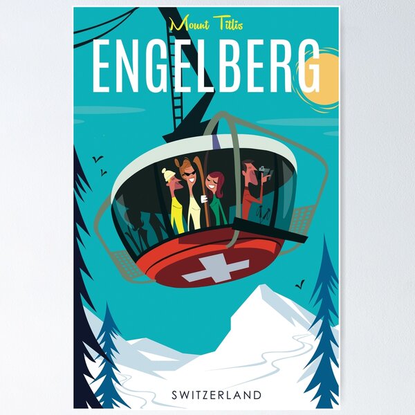 Item preview, Engelberg poster designed and sold by GAGodel.