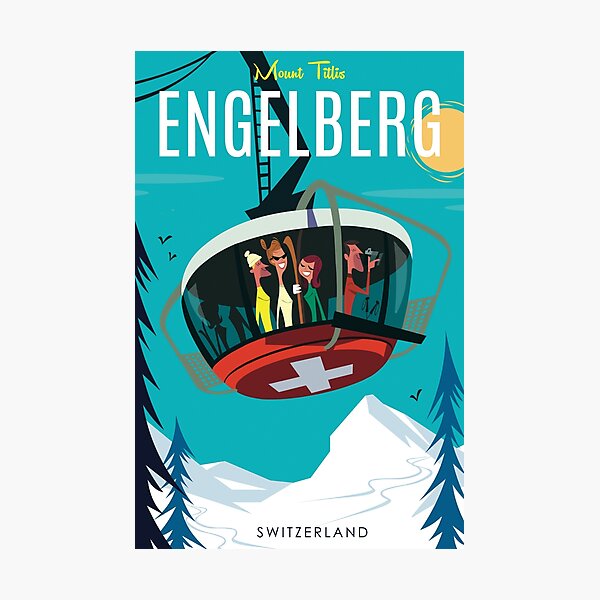 Item preview, Engelberg poster designed and sold by GAGodel.