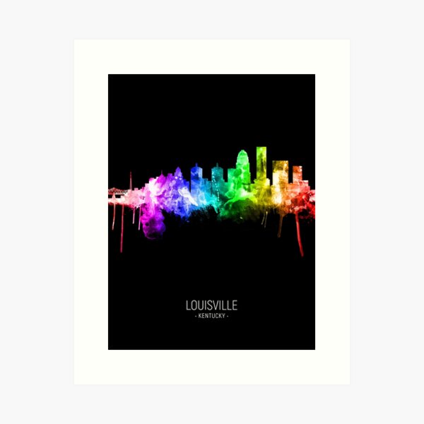 Item preview, Louisville Kentucky City Skyline designed and sold by ArtPrints.