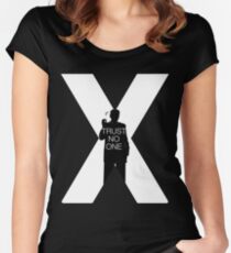 ♥♥♥ TRUST NO ONE X FILES ♥♥♥ Women's Fitted Scoop T-Shirt