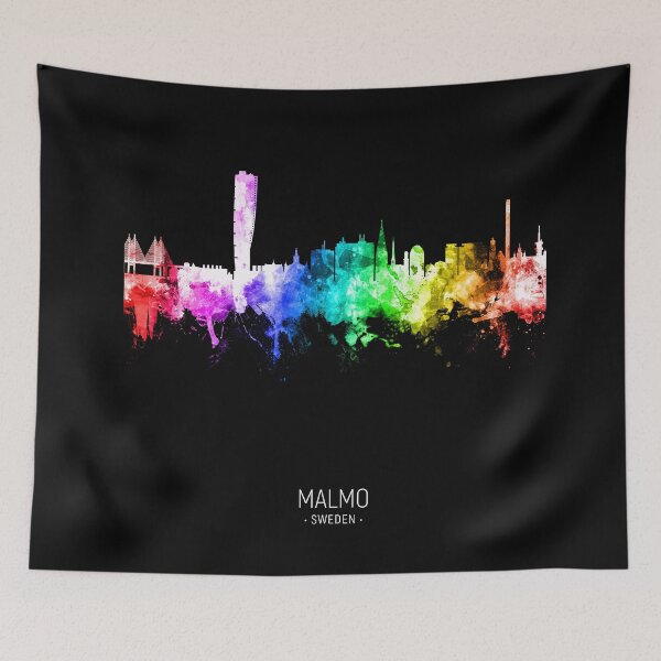Item preview, Malmo Sweden Skyline designed and sold by ArtPrints.