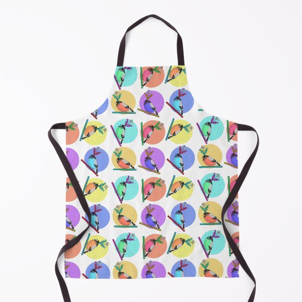 Item preview, Birds of a feather flock together illustration print with colorful pattern of woodland birds in silly daisy hats designed and sold by tostoini.