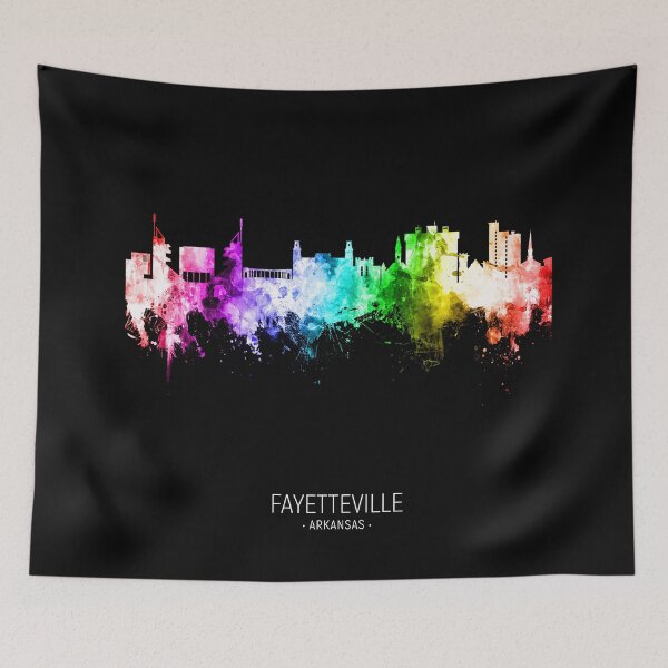 Artikelvorschau, Fayetteville Arkansas Skyline entworfen und verkauft von ArtPrints.