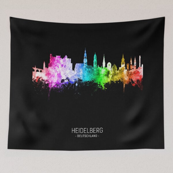 Item preview, Heidelberg Germany Skyline designed and sold by ArtPrints.
