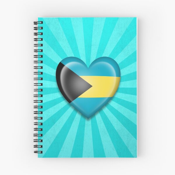 Item preview, Bahamas Heart Flag designed and sold by JeffBartels.