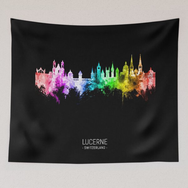 Item preview, Lucerne Switzerland Luzern Skyline designed and sold by ArtPrints.