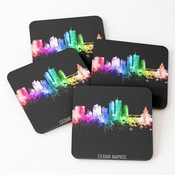 Item preview, Cedar Rapids Iowa Skyline designed and sold by ArtPrints.