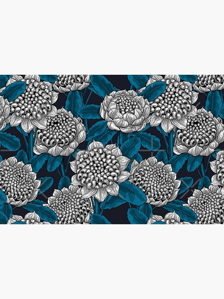 "White waratah flowers" Bath Mat for Sale by katerinamk Redbubble
