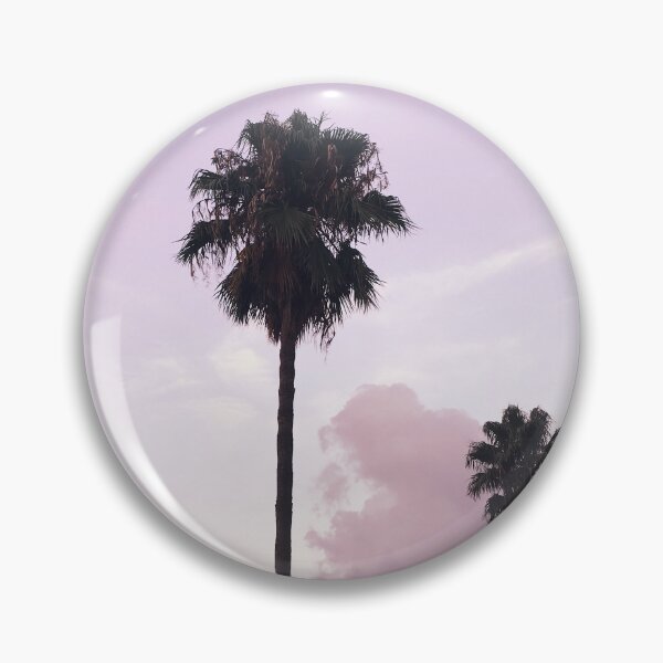 Item preview, Palm trees on pastel pink and purple sky in Barcelona, Spain designed and sold by Milanicole.