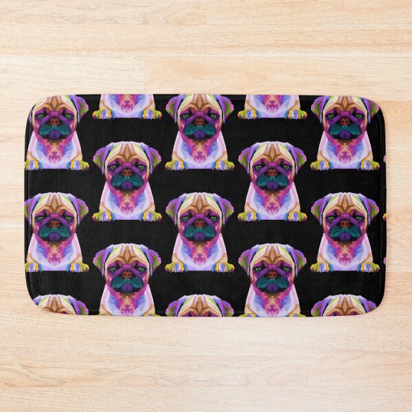 Item preview, Cute Colorful Retro Pop Art Pug designed and sold by pugmom4.