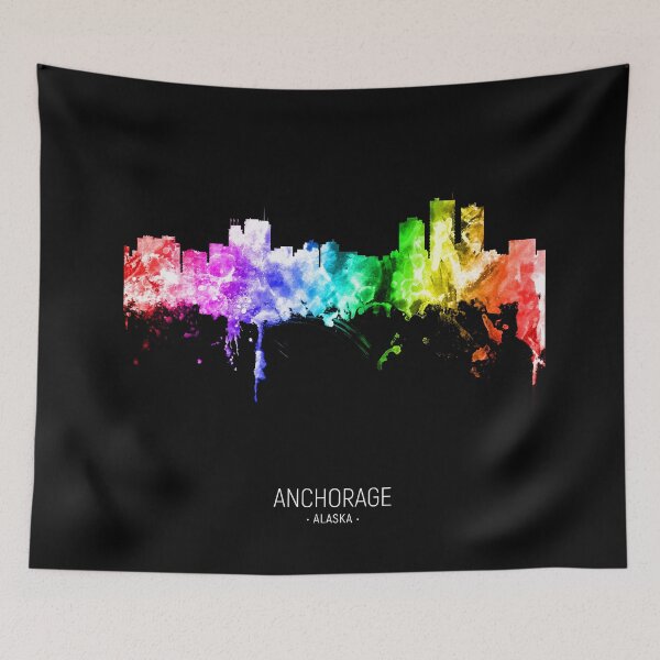 Item preview, Anchorage Alaska Skyline designed and sold by ArtPrints.