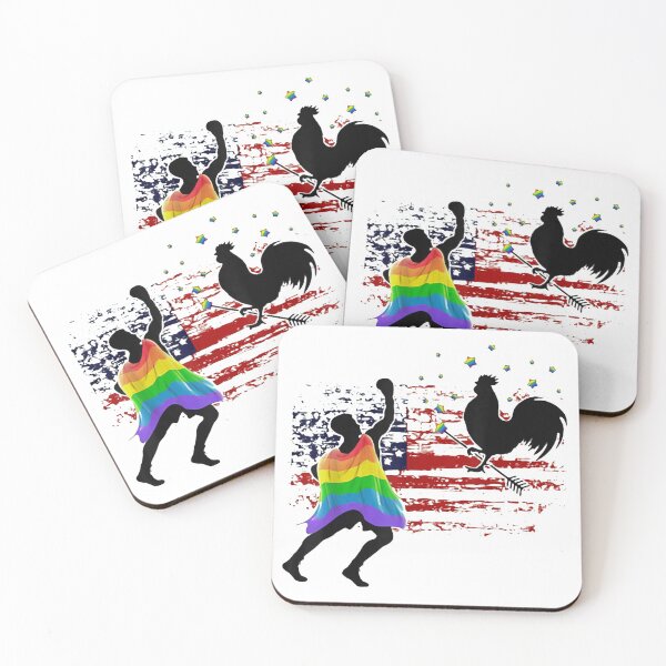 Item preview, LGBT FLAG CHICKEN AMERICAN FLAG FUNNY designed and sold by YoungTo.