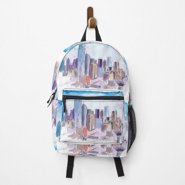 Item preview, Dallas Texas USA Skyline Impressionistic Watercolor designed and sold by artshop77.
