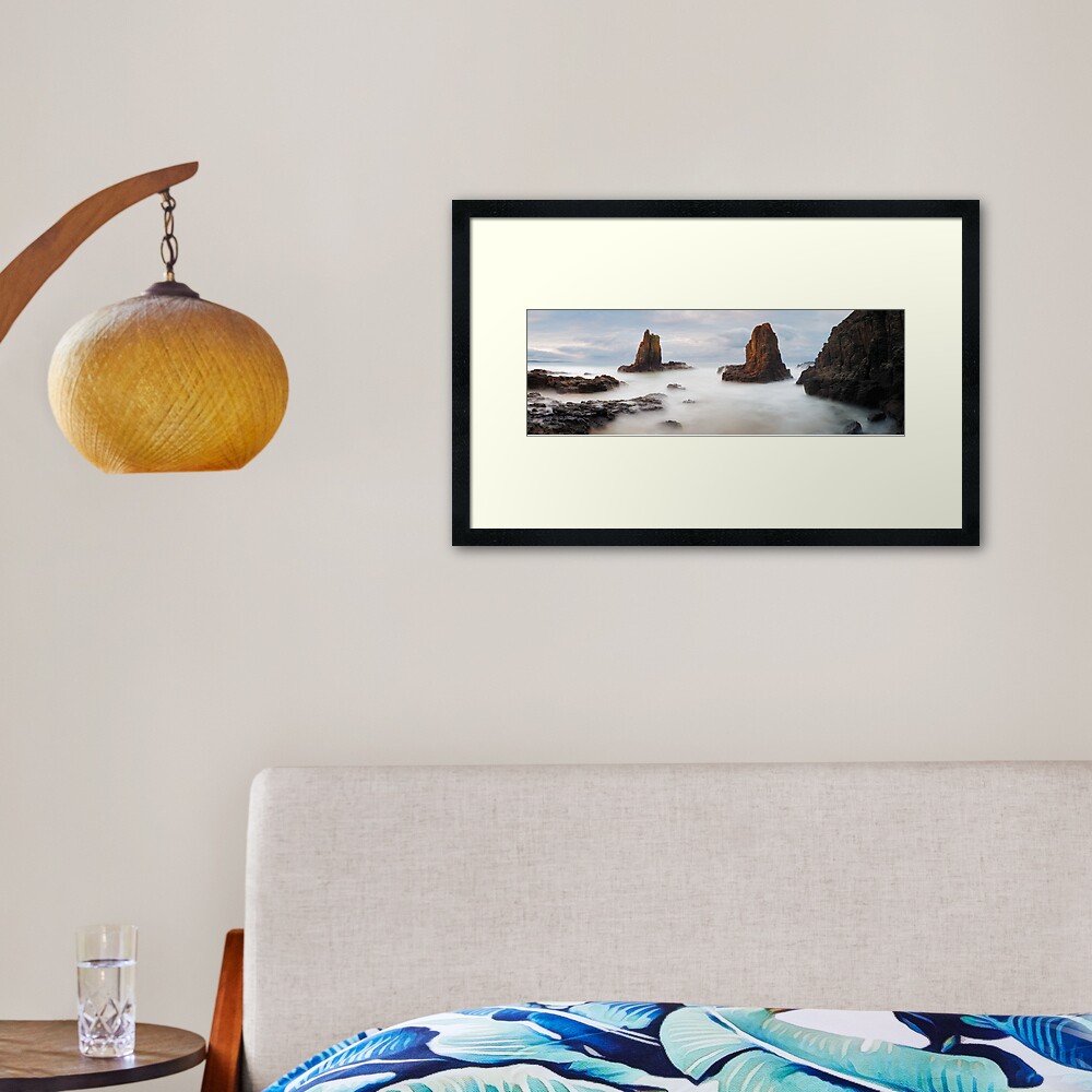 Cathedral Rocks, Kiama, New South Wales, Australia Framed Art Print