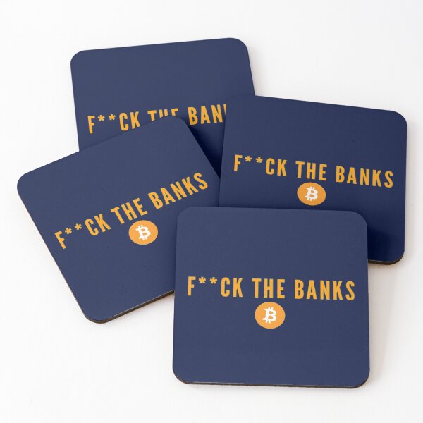 Item preview, F**ck the banks (Bitcoin) designed and sold by Bouzdesigns.
