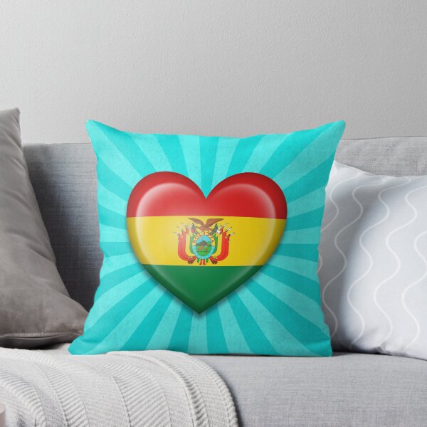 Item preview, Bolivian Heart Flag designed and sold by JeffBartels.