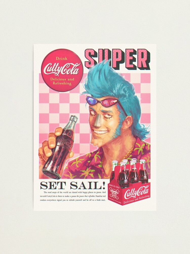 One Piece Franky Cola Photographic Print By Tonysartist Redbubble