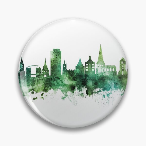 Item preview, Rostock Germany Skyline designed and sold by ArtPrints.