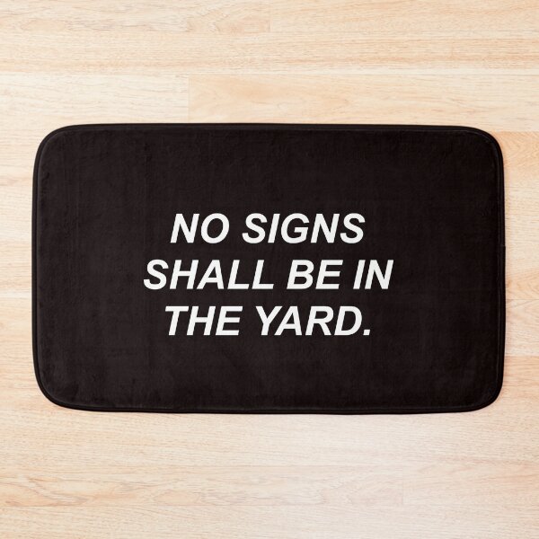 Item preview, No signs shall be in the yard designed and sold by BusyMonkeys.