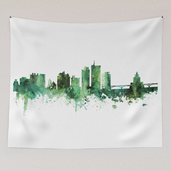 Item preview, Cedar Rapids Iowa Skyline designed and sold by ArtPrints.