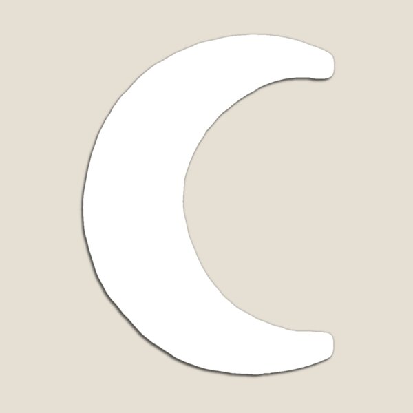 Crescent Moon Moon phase magnet - Shop stopworkshop Magnets - Pinkoi