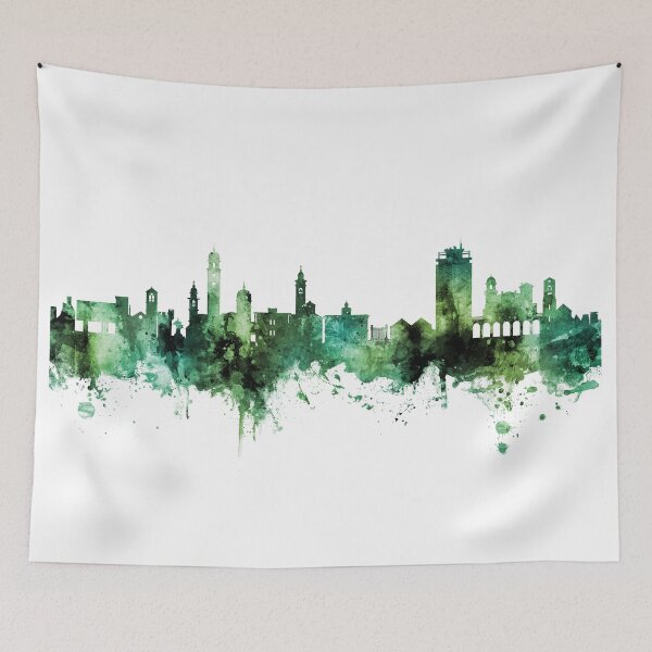 Item preview, Lugano Switzerland Skyline designed and sold by ArtPrints.