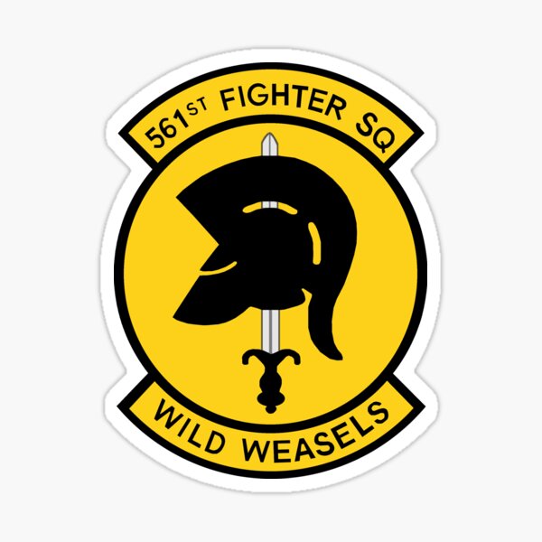 Item preview, 561st Fighter Squadron "Wild Weasels" designed and sold by geekomic.