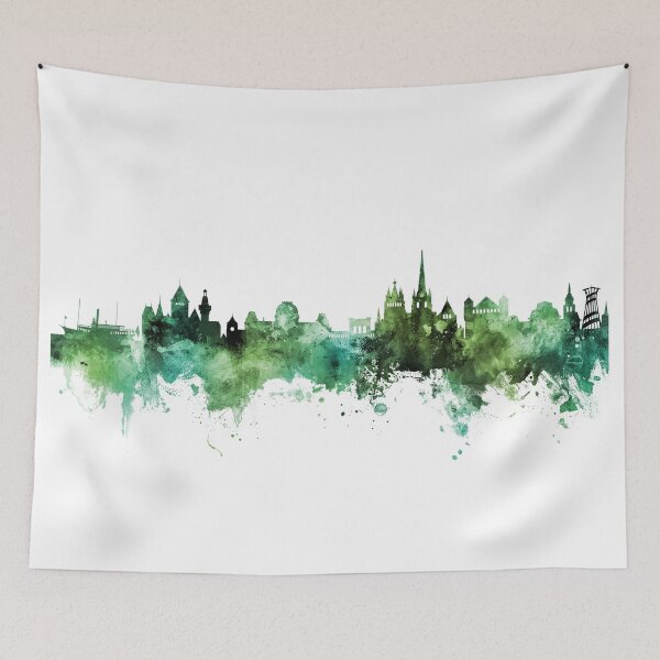 Item preview, Lausanne Switzerland Skyline designed and sold by ArtPrints.