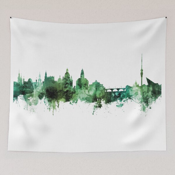 Artikelvorschau, Dresden, Deutschland Skyline entworfen und verkauft von ArtPrints.