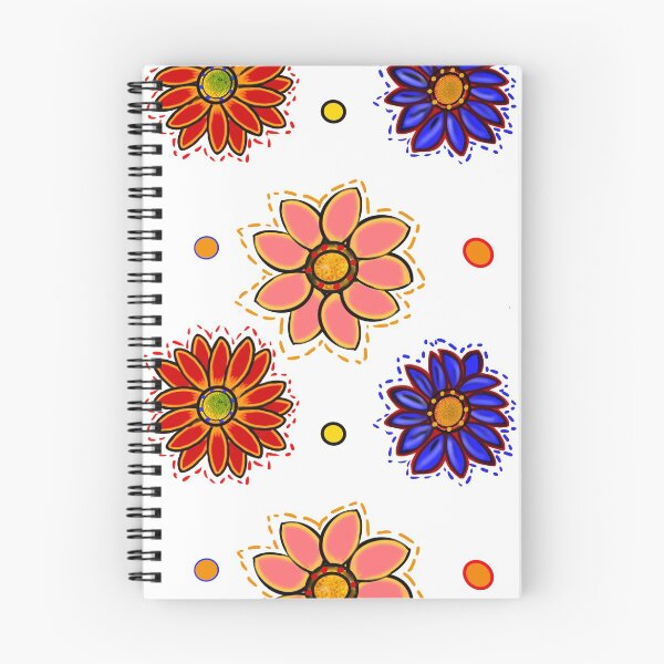 Item preview, Chrysanthemum Retro 60s and 70s flower power pattern - groovy flowers designed and sold by Artonmytee.
