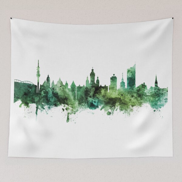 Item preview, Leipzig Germany Skyline designed and sold by ArtPrints.