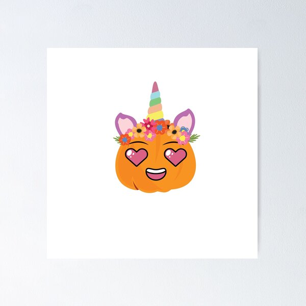 Item preview, Cute Unicorn Pumpkin For Halloween designed and sold by smoothieloverrr.