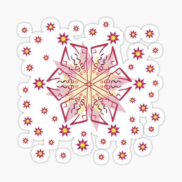 geometric abstraction Sticker