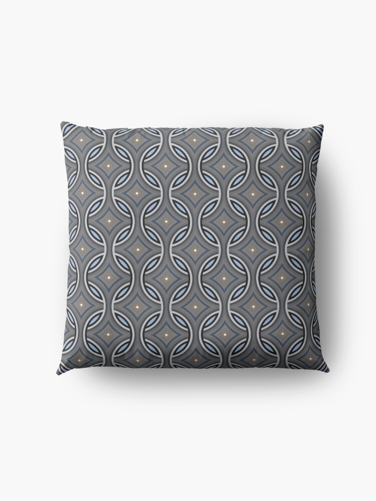 Alternate view of Modern Grey Classic Pattern Design 418 Floor Pillow