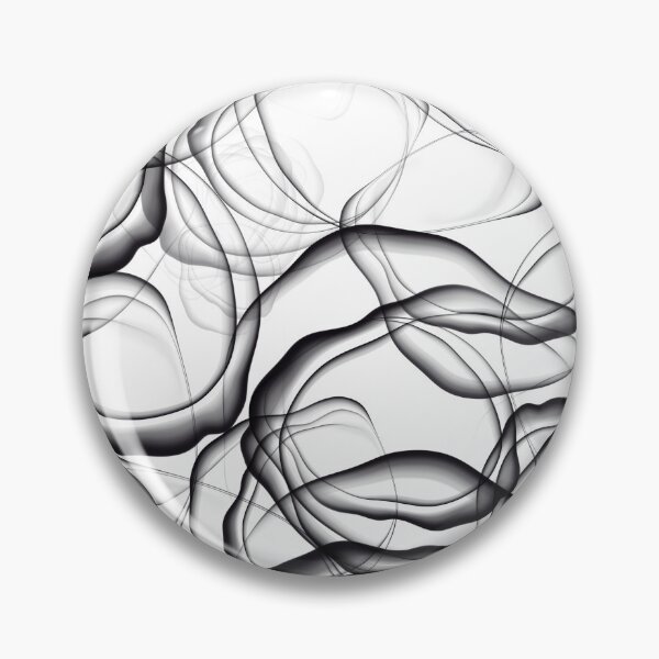 Item preview, Black and White Abstract Bubble Pattern designed and sold by thesnowwhyte.