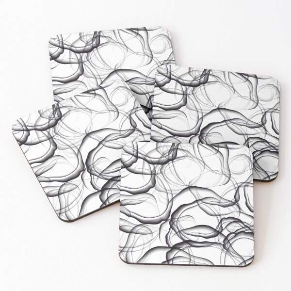 Item preview, Black and White Abstract Bubble Pattern designed and sold by thesnowwhyte.