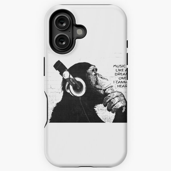 Item preview, Banksy Monkey - Music is like a dream. One cannot hear designed and sold by CASSNELSON.