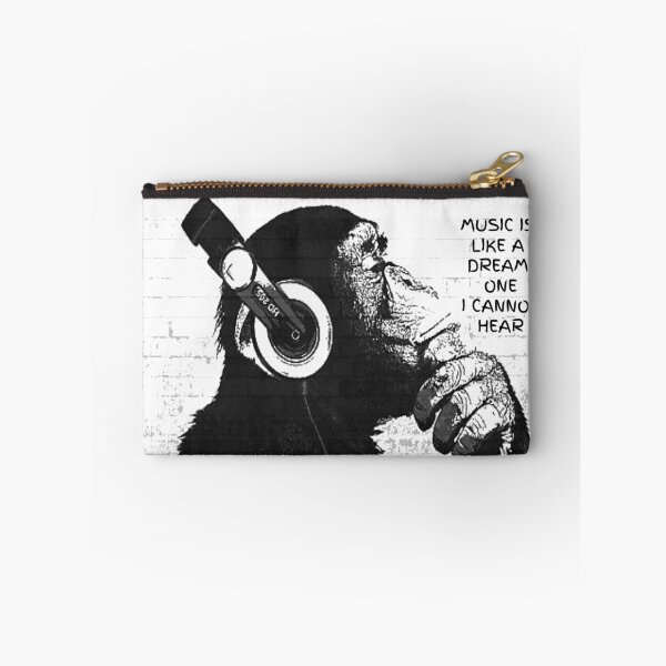 Item preview, Banksy Monkey - Music is like a dream. One cannot hear designed and sold by CASSNELSON.