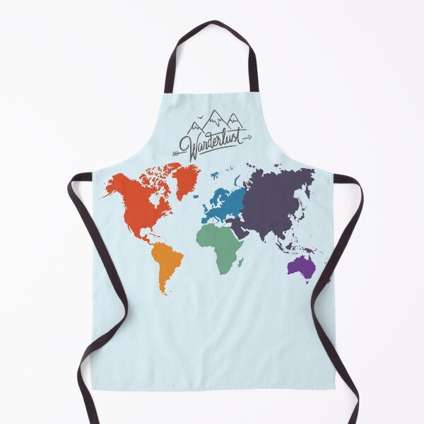 Item preview, Wanderlust Artistic World Map in Rainbow Colours designed and sold by LouiseFranksArt.