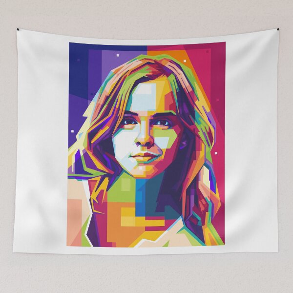 Artikelvorschau, Bunter Popart Emma Watson entworfen und verkauft von sidelimited.