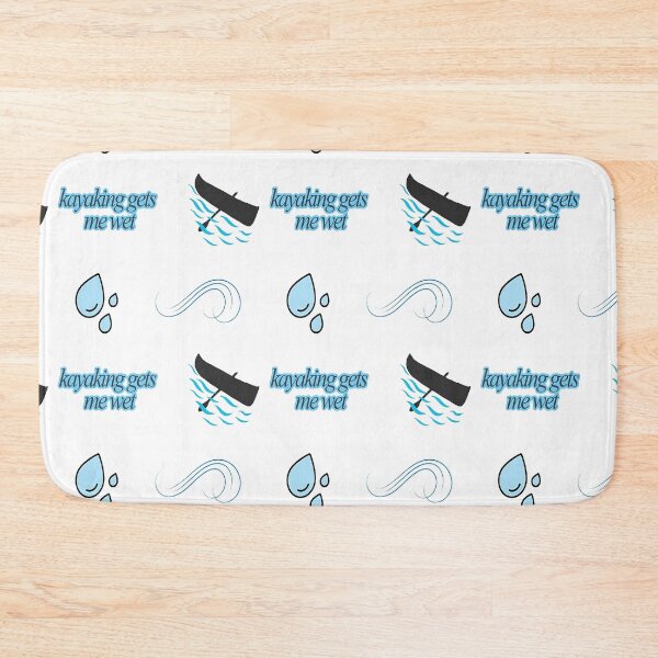 Item preview, kayaking gets me wet four pack designed and sold by NancyArtDesigns.
