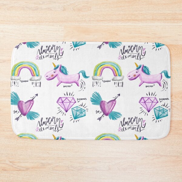 Item preview, Colorful Unicorn Elements Design designed and sold by The Merch.