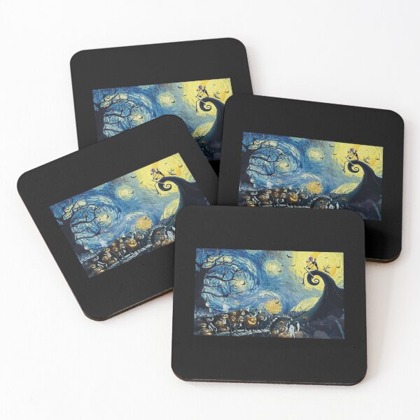 Item preview, Nightmare Christmas Skeleton Starry Night  designed and sold by scrambledpeg.