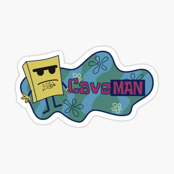 Caveman Spongebob Meme Sticker by RyanJy Hibba - Pixels