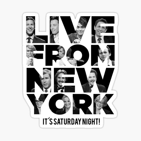 Live From New York, It's Saturday Night - Saturday Night Live Sticker